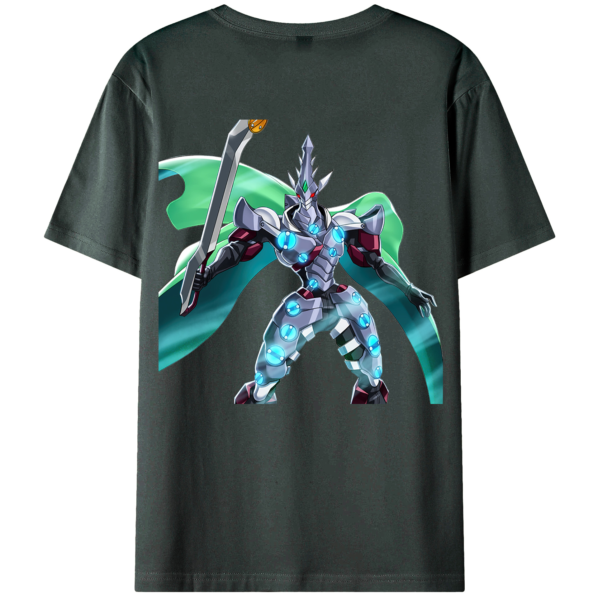 （画像用） 遊☆戯☆王 Yu-Gi-Oh! 綿100％ メンズ半袖Tシャツ（バックプリント） 通気性